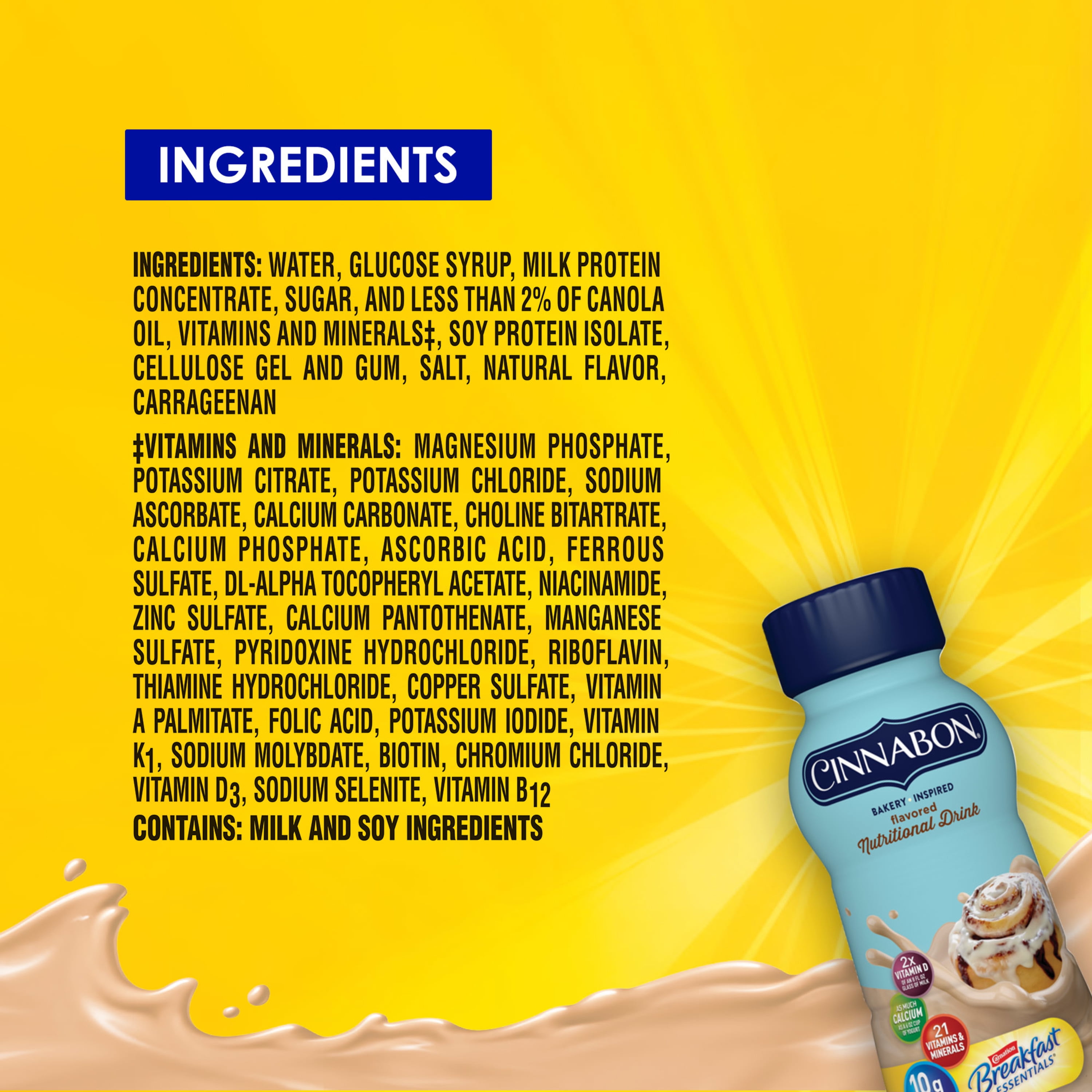 Buy Carnation Breakfast Essentials® Cinnabon® Bakery Inspired Flavored