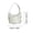 White, variant on Floral Handbag for Women Flower Clutch, Trendy Crossbody Evening Bag for Cheongsam, Elegant Prom Party Purse with Handle, Lightweight Satin Flower Shoulder Bag for Wedding Guest