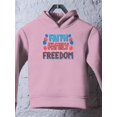thumbnail image 3 of Faith Family Freedom Neons Hoodie Toddler -Image by Shutterstock,  5 Toddler, 3 of 4