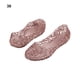 thumbnail image 4 of Minnieouse Zapatos de gelatina para mujer con estilo mezclado - Sandalias planas transpirables y fáciles de usar para zapatos casuales para el Calzado Rosa 38.1, 4 of 6