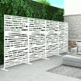 thumbnail image 2 of POSHIONS Jungle Decorative Screen White 76"H x 47.2"L x 15.7"W, 2 of 6