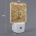 thumbnail image 2 of Balery World Map1 Pattern LED Night Light with Automatic Sensor Plug in Night Light with Dusk-to-Dawn Light Sensor LED Nightlight 0.5W-US, 2 of 7