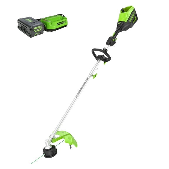 Greenworks 60V 16" Cordless Battery String Trimmer (Attachment Capable) with 4.0 Ah Battery & Charger