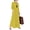 Yellow, variant on sicmoss Women's Yellow Long Sleeve Button Up Maxi Shirt Dress Loose Fit with Pockets
