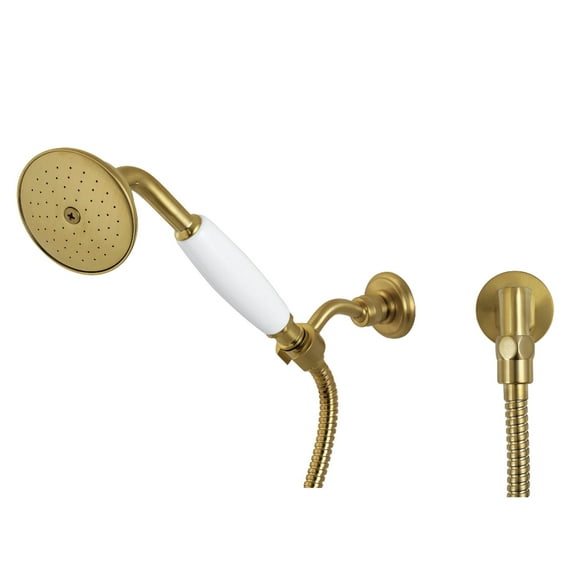 Kingston Brass KX1057BE Victorian Hand Shower Kit, Brushed Brass