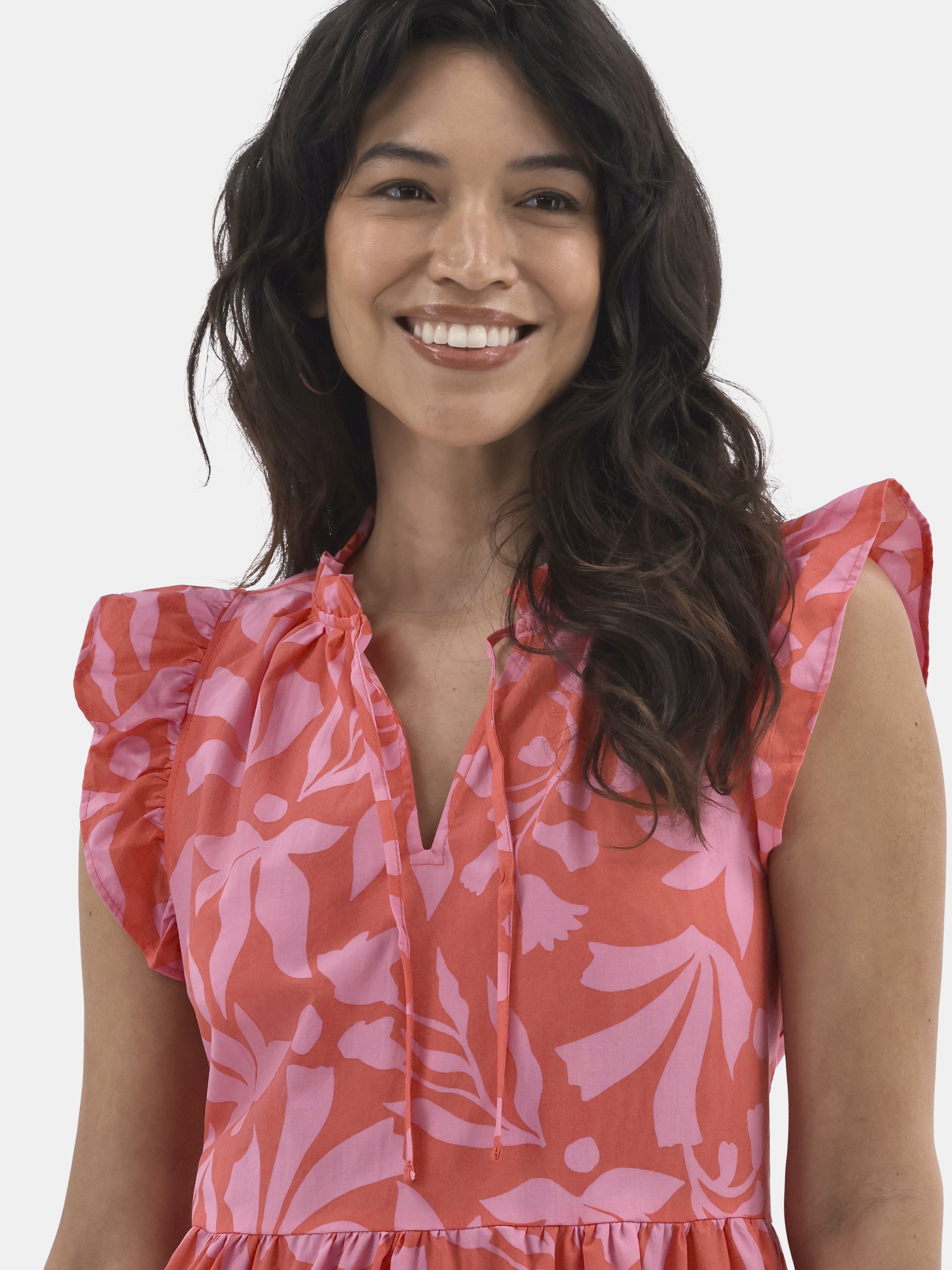 Time and Tru Women's Flutter Sleeve Mini Dress, Sizes XS-XXXL