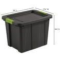 thumbnail image 3 of 6030576 STORAGE TOTE GRAY 18GAL Sterilite 16.63 in. H X 17.25 in. W X 23 in. D Stackable Storage Tote ,(Pack of 6), 3 of 7