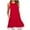 Red, variant on Patlollav Womens Plus Size Dresses Ladies Casual Round-Neck Summer Short Sleeve Dress