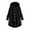 New/Black, variant on Patlollav Womens Wool Coat Plus Size Button Plush Tops Hooded Loose Cardigan Winter Jacket
