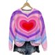 thumbnail image 4 of Uootdi Valentine's Day Sweatshirt for Women Crew Neck Love Heart Printed Graphic Sweatshirts Casual Holiday Long Sleeve Graphic Tee Tops Gift, 4 of 9