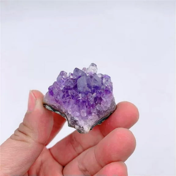 EOEMY 10-150G Large Natural Amethyst Cluster Quartz Crystal Druzy Geode Healing Stones-20-30G