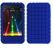 Speck PixelSkin - Case for player - blueberry blue - for Apple iPod touch (2G)
