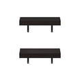thumbnail image 4 of Furinno TANNA 15-Inch Wall Mounted Floating Display Shelves in Tobacco Set of 2, 4 of 6