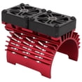 thumbnail image 4 of Dual Fan Motor Radiator, 55/56/58mm Fine Workmanship Brushless Motor Cooling Fan  Heat Dissipation  For 1/5 Remote Control Car Black,Red,Orange, 4 of 8