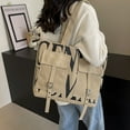 thumbnail image 2 of Gentlewoman® Canvas Tote Bag , Large Shoulder Bag for Women or Men, Casual Canvas Shoulder Bag for College Work Daily,Khaki, 2 of 15