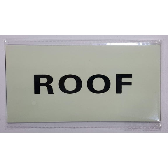 ROOF Sign HEAVY DUTY / GLOW IN THE DARK "ROOF" SIGN HEAVY DUTY (ALUMINUM SIGN 4 X 8)