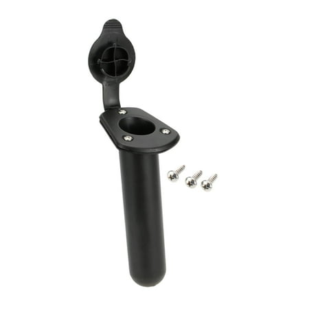 Flush Mount Fishing Rod Holders Fishing Pole Holders with Caps Fishing Rod Racks Tool 30 Degrees with Screw for Dock Deck Garage Fishing Boat