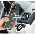 thumbnail image 4 of for Galaxy Note 20 Ultra Ring Holder Case Sparkle Plating Case for Women 360 Rotation Kickstand Support Car Mount Shockproof Bumper TPU Cover Case for Samsung Galaxy Note 20 Ultra 5G-Green, 4 of 7