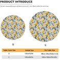 thumbnail image 6 of Lemon Small Fitted Tablecloths with Elastic Edge Round Tablecloth Fitted for Table 39-51 Inches Round Water Proof Easy to Clean for Party Outdoor Picnics Table Cloth, 6 of 6