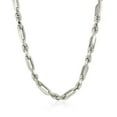 thumbnail image 2 of ARAIYA FINE JEWELRY 925 Sterling Silver 5.08 mm Rhodium Plated Rope Chain 24'' for Mens, 2 of 6