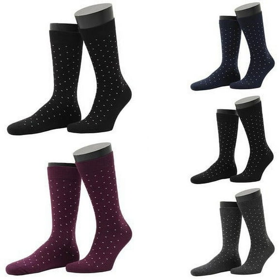 Men's 10 Pairs Cotton Cool Funky Colorful Patterned Fashion Polka Dot Comes w