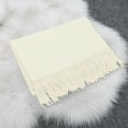 thumbnail image 2 of Splozh Women Neck Scarf Winter Women Scarf Pashmina Shawls for Evening Dress Bridesmaid Wedding Bridal Winter Warm Long Large Scarves White,One Size, 2 of 4