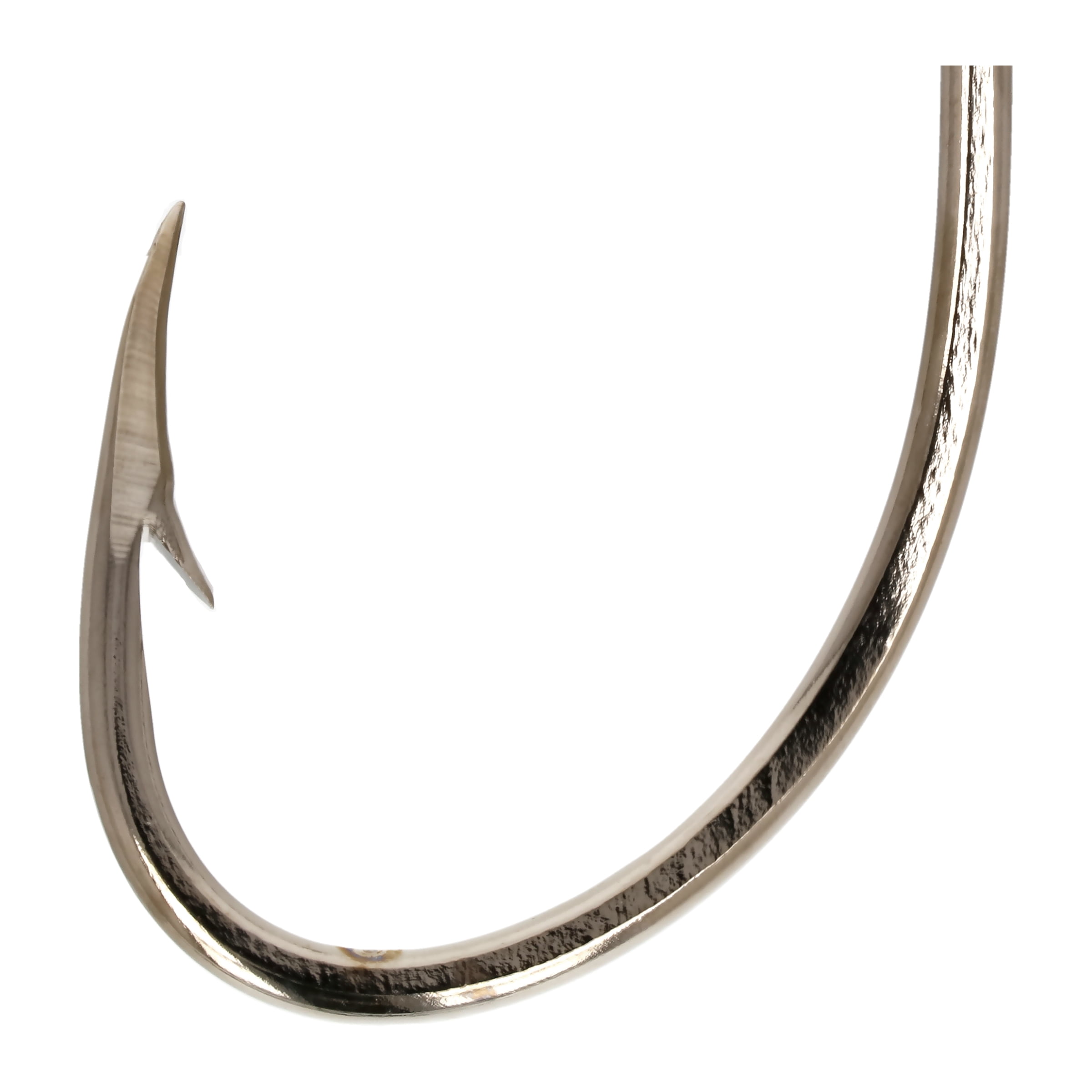 Eagle Claw Ringed Eye Offset Plain Shank, Nickel, Size 4/0, 40 Pack