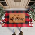 thumbnail image 2 of Alfombra de exterior KIMODE Buffalo Plaid Rojo/Negro, 60 x 130 cm, algodón, 2 of 9