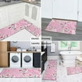 thumbnail image 5 of Pioneer Flower Floral Print Pattern Kitchen Rugs Sets Of 2,Anti Fatigue Kitchen Mat Rugs Non Slip Washable,Decorative Kitchen Floor Mats for Kitchen,Sink,Laundry,17"x30"+17"x47", 5 of 7