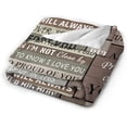 thumbnail image 2 of Gifts for Brother Blanket - Brother Gift from Sister - Brother Gifts - Brother Birthday Gift - Birthday Gifts for Men - Soft Throw Blankets for Bed Sofa Couch Travel Beach (Brown, 50x60 Inch), 2 of 6