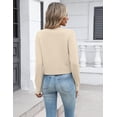 thumbnail image 5 of Wrongduck Women's Knit Bolero Shrug Cardigan 2026 Cropped Button Down Sweater Long Sleeve Lightweight Layering Top for Dresses and Formal Outfits, 5 of 11