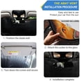 thumbnail image 2 of GZHJMY Colorful Cat Car Windshield Sun Shade Foldable Sun Shield Shade for Blocks UV Rays Protector-Keeps Your Vehicle Cool for Most Sedans SUV Truck,55"x27.6", 2 of 7