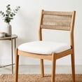 thumbnail image 4 of Elastic Velvet Dining Chair Seat Cover - Stretchable Slipcover for Curved Wooden and Upholstered Chairs, Dust and Stain Resistant Versatile Cushion Cover, 4 of 5