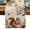 Orange Green Beige, variant on ERUNPONLY Orange Thanksgiving Table Runner - 36 Inch Long Fall Watercolor Autumn Botanical Retro Cotton Linen Blended Dress Scarves Farmhouse Table Runner for Kitchen Dining, Coffee Table, 13" x 36"