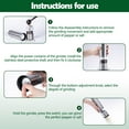 thumbnail image 3 of MINKUROW Electric Salt and Pepper Grinder Set Automatic Battery Operated Stainless Steel Spice Mills One Handed Push Button Peppercorn Grinders and Mills, 3 of 6