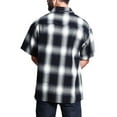 thumbnail image 2 of G-Style USA Men's Western Casual Plaid Short Sleeve Button Down Shirt Y2000S - Navy - 2X-Large, 2 of 5