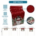 thumbnail image 6 of Red Christmas Table Runner 90 Inches Long Farmhouse Dress Scarves, Xmas Snowman Trees Watercolor Snowflakes Dining Tablerunner for Coffee Table/Kitchen Island/Party Décor, 13" x 90", 6 of 8