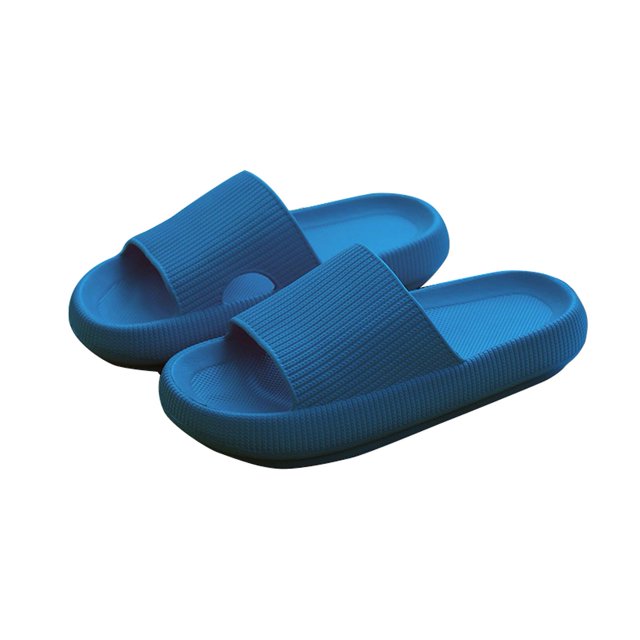 Blue36-37Zapatillas ultrasuaves antideslizantes 4cm Eva Flip Flop Sandalia atlética para baño de verano