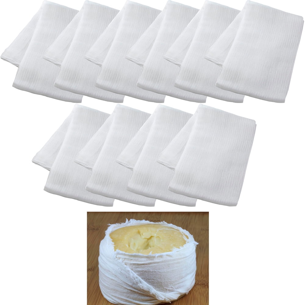 10 Sq Yard Cheesecloth White Gauze Fabric Kitchen Cheese Cloth Bleach Cotton New 