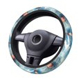 thumbnail image 2 of Vsdgher Sea Marine And Lighthouse Pattern Elastic Car Steering Wheel Cover,Car Wheel Cover Protector Car Accessory for Steering Wheel with a Diameter of 14.5"-15", 2 of 6