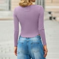 thumbnail image 5 of HAiming Womens Slim Fitted Sweater Long Sleeve Scoop Neck Basic Shirt Ribbed Knit Going out Tops Trendy Clothes, 5 of 7