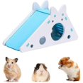 thumbnail image 1 of Casa de jaula para hámster para nido de hábitat de hámster, casa de hámster con escalera y tobogán, juguete de escalada, juguete de actividad para animales pequeños para deshacerse del boredo, 1 of 5