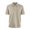 Khaki #002, variant on Mens Vintage Washed Polo Shirts Classic Fit Pullover Shirts Summer Lapel Button Tops Casual Retro Distressed Tee Top, 5XL
