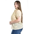 thumbnail image 2 of Blusa con trasparencias y bordado Roman Fashion /Tallas Extras, 8039 (Beige) beige 40, 2 of 5