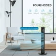 thumbnail image 4 of HOMCOM Tower Fan and 16" Pedestal Fan Set, with Remote Control, Height Adjustable, Tilted Head, Timer, Oscillating Standing Fan, Stand Floor Fans for Bedroom, White, 4 of 7