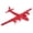 Red, variant on TimMee WW2 B-29 Superfortress Bomber Plane - OD Green Plastic Army Men Aircraft