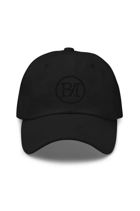 Adult Unisex Embroidered Adjustable Black Classic Dad Hat