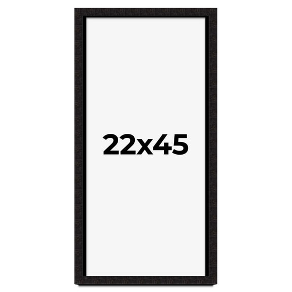 22x45 Shadow Box Black Solid Wood Display Picture Frame | 1 Inch Rabbet Depth | | 1.375 Inch