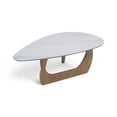 thumbnail image 2 of Mesa de Centro Estilo Escandinavo con Cubierta de Mármol Sintético Bossa Disk, 2 of 5