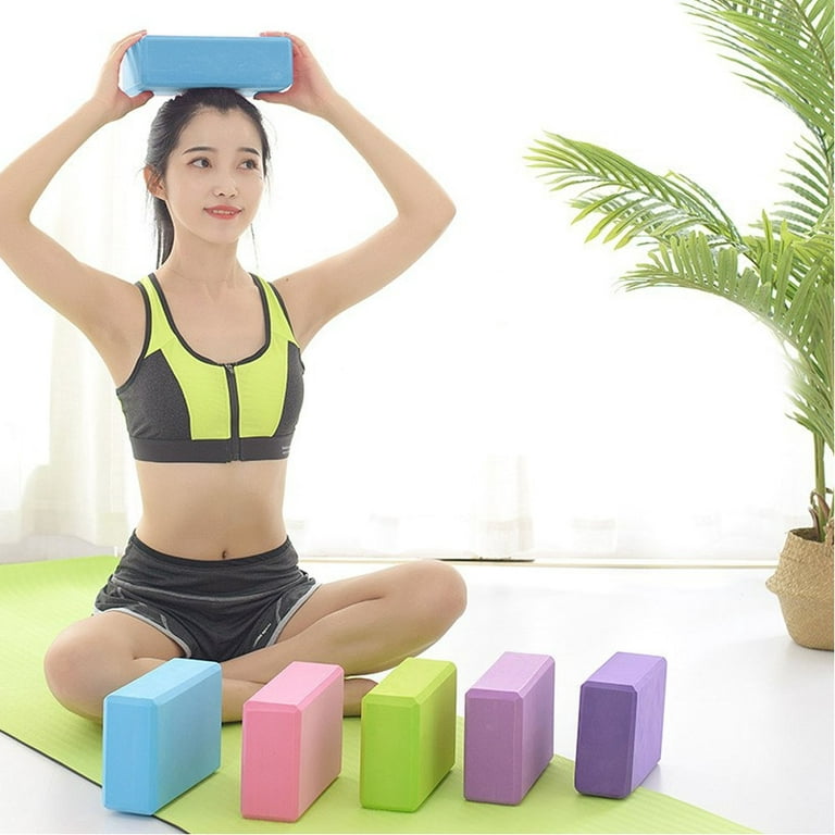 Yoga blocks for yoga, pilates, help with balance, flexibility, support and  deepening poses 
